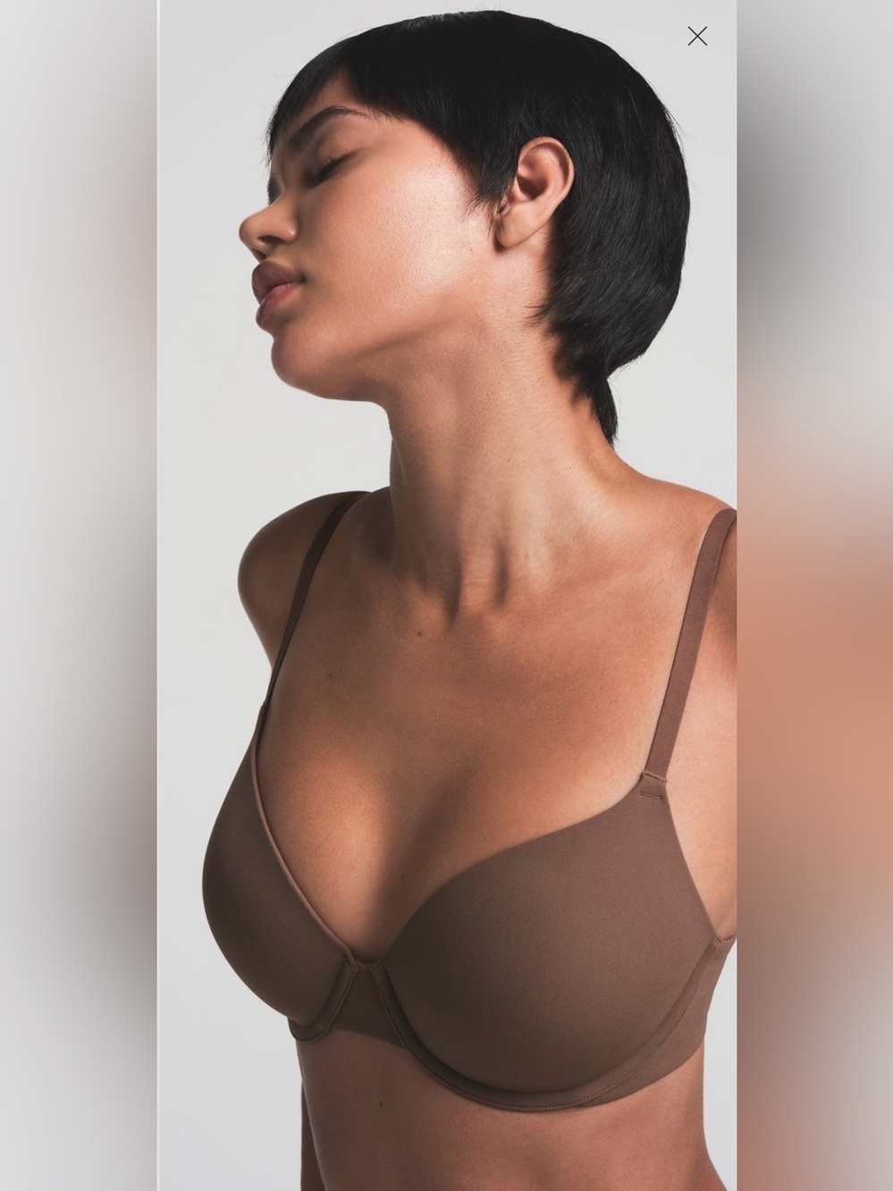 Skims NEW Women’s Fits Everybody T Shirt Demi Bra in Jasper 40D